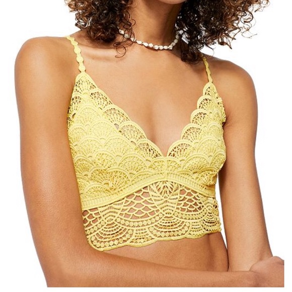 FP- IntimatelyFree People Bralette Sunrise to Sunset Crop Top Sunny Day Sz Small - Picture 2 of 6